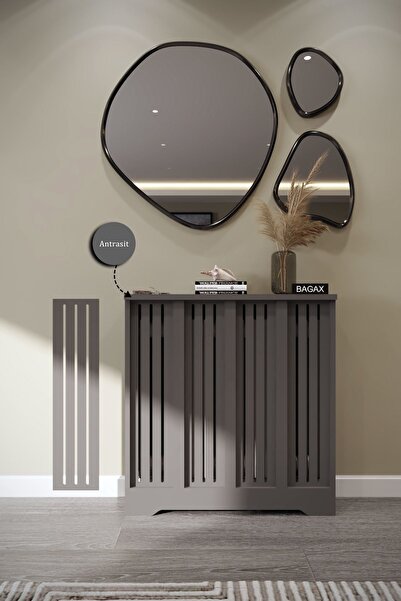 BAGAX Efes Model, Antrasit Renk,iç Ölçü 76 Cm Dış Ölçü 80 Cm Petek Kaplama, D...