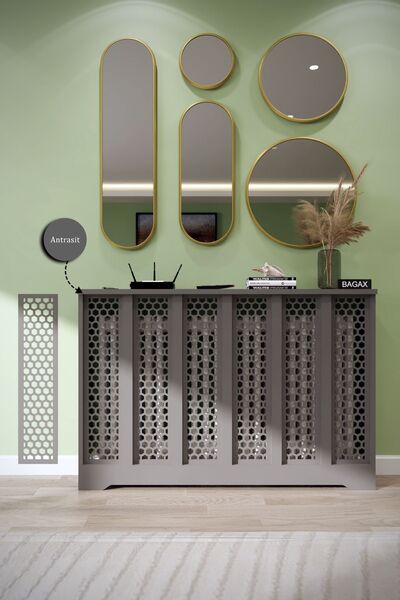 BAGAX Bodrum Model, Antrasit Renk,iç Ölçü 116 Cm Dış Ölçü 120 Cm Petek Kaplam...