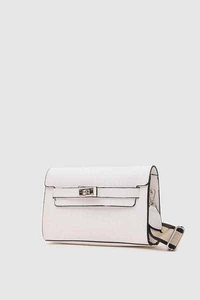 Shule Bags Pochetă Kelly albă - Design cu blocare