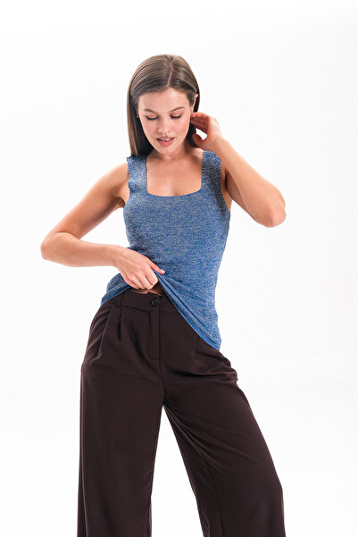 HayalGecesi Літня блискуча трикотажна блуза