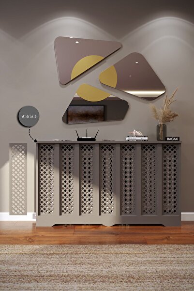 BAGAX Perge Model, Antrasit Renk,iç Ölçü 136 Cm Dış Ölçü 140 Cm Petek Kaplama...