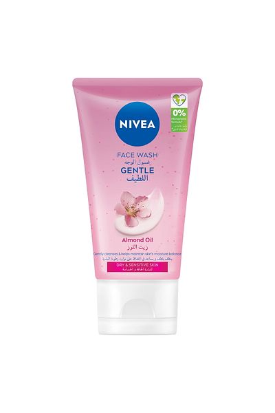 NIVEA Face Wash Cleanser for Dry Skin - Gentle Cleansing, 150 ml