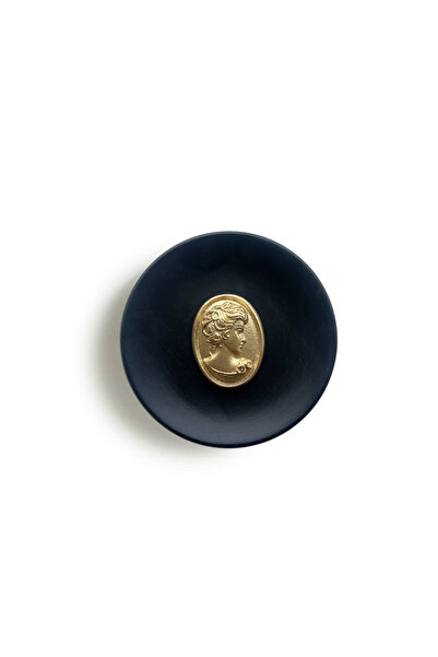 HOME DEKORİSTA Διακοσμητικό Πιάτο, Διακοσμητικό Αντικείμενο, Πιάτο Μαύρο Χρώμ...