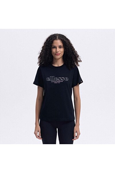 Ellesse EF445-BK Γυναικείο T-Shirt Crew Neck - Μαύρο