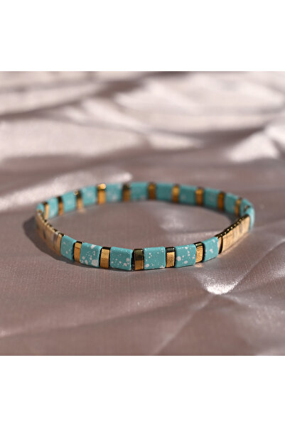 Choice سوار من خرز تيلا للنساء بتصميم جديد عصري من الهيماتيت قابل للتكديس مع سحر ملون أساور نسائية.