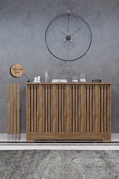 BAGAX Efes Model, Çam Renk,iç Ölçü 116 Cm Dış Ölçü 120 Cm Petek Kaplama, Dresuar