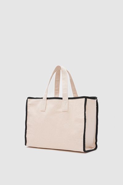 Shule Bags Τσάντα μαύρης τόξου X μεγάλης πάνινης τσάντας
