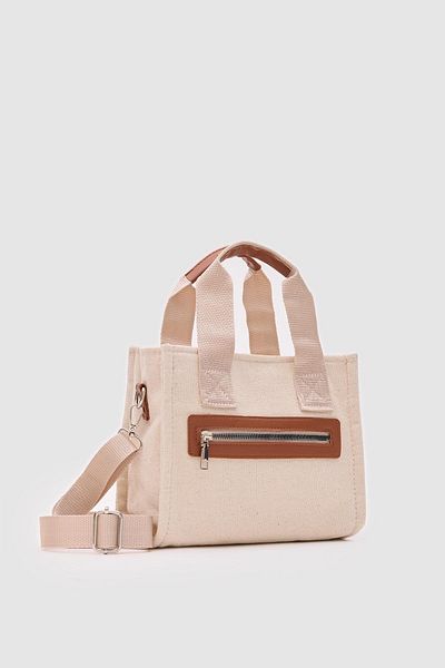 Shule Bags Geantă de pânză de culoare jade, bronz
