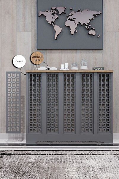 BAGAX Ayasofya Model, Antrasit Üstü Çam Renk,iç Ölçü 96 Cm Dış Ölçü 100 Cm Pe...