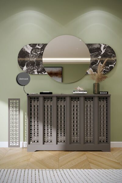 BAGAX Ayasofya Model, Antrasit Renk,iç Ölçü 116 Cm Dış Ölçü 120 Cm Petek Kapl...