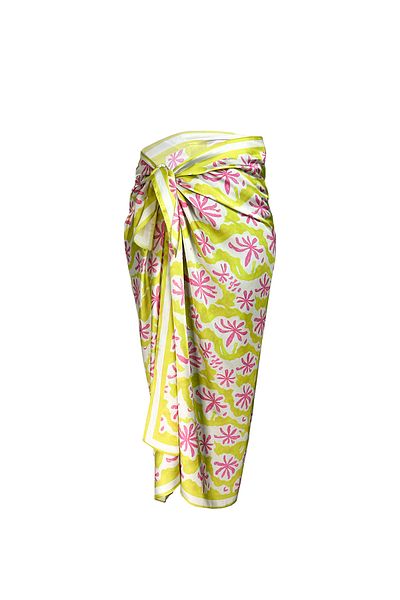 OVELIA İSTANBUL Shallow Breeze Satin Pareo 95 cm * 145 cm