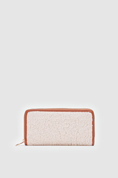 Shule Bags Teddy Women's Portfolio Wallet Dax Cream