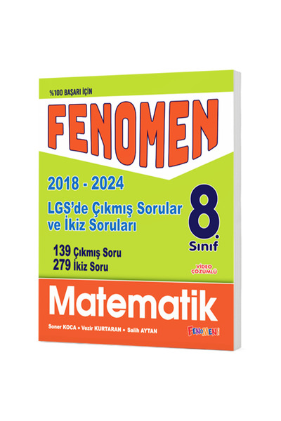 Fenomen Yayıncılık Fenomen 8 Lgs Matematık Çıkmıs Sorular Ve Ikız Soruları (2...