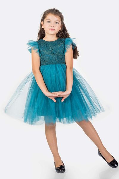s.t. sebat tekstil Rochie din dantela Rz pentru fete Sb546