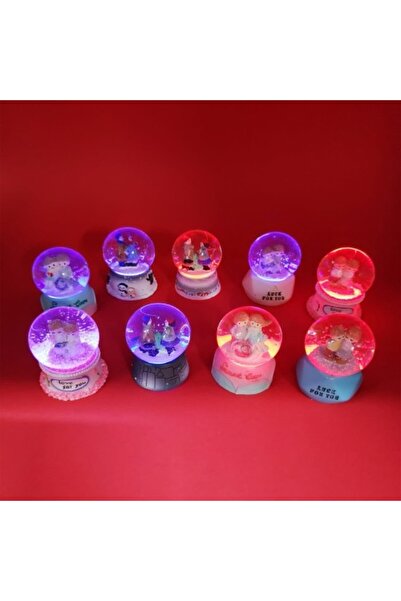 TTT كرة ثلجية مزخرفة صغيرة الحجم لعيد الحب