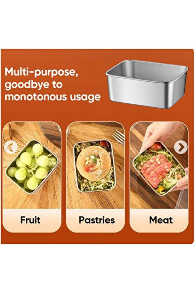 BulutRetail Paslanmaz Çelik Saklama Kabı