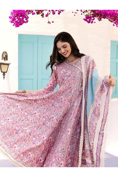 Ishin By Styli طقم كورتا قطني مع دوباتا