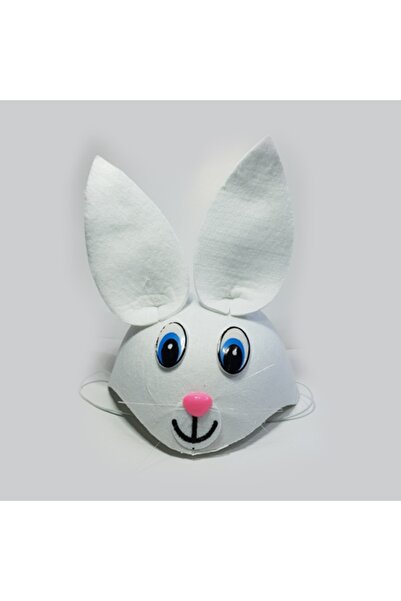 MOBEE قبعة أطفال على شكل أرنب، قبعة أرنب بيضاء