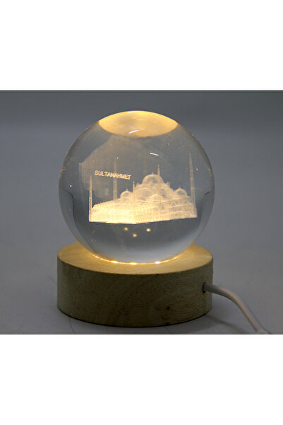 MEKs مصباح LED ثلاثي الأبعاد على شكل كرة زجاجية كريستالية على شكل إسطنبول مود...