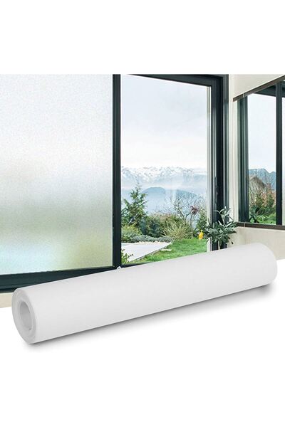 MOBEE UV Engelleyici Buzlu Cam Filmi 5 Metre x 60 cm Dayanıklı Güneş ve Isı K...