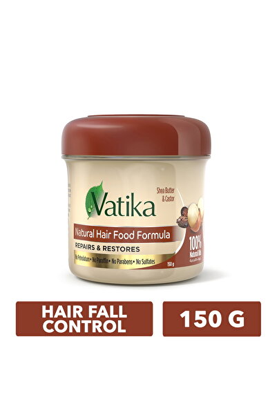 Vatika تركيبة دابر فاتيكا الطبيعية لتغذية الشعر بزبدة الشيا والخروع
