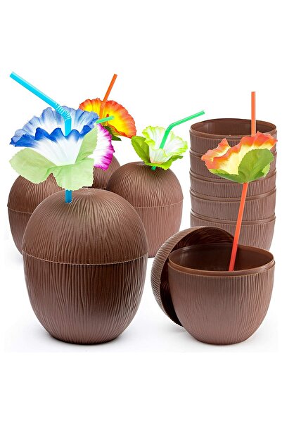 BSRE Coconut Glass with Straw