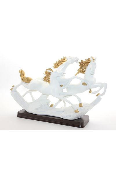 Skygo Polyester 3-Piece Prancing Horse Figure