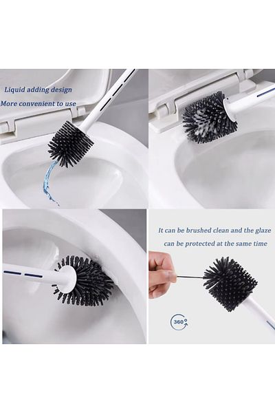 TTT Silicone Toilet Brush with Detergent Tank