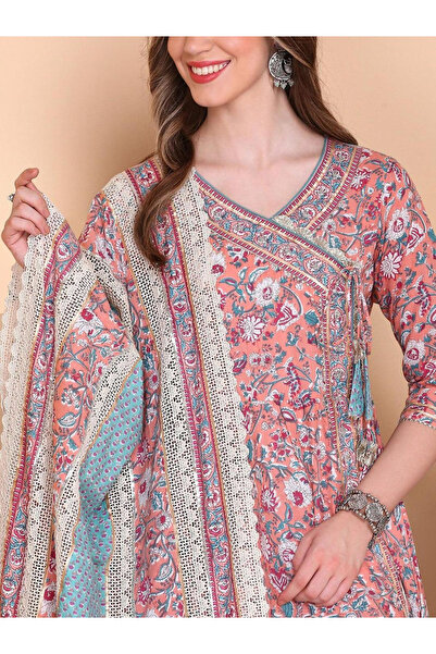 Ishin By Styli Cotton Kurta set with Dupatta