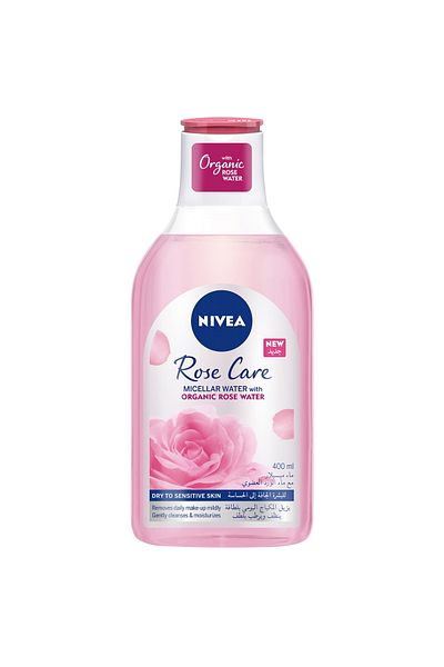 NIVEA Rose Care Micellar Makeup Remover Monophase 400ml Gentle Face Cleanser