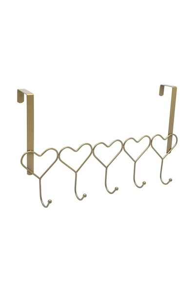 mastergold Over The Door Hanger With 5 Hooks – Heavy Duty Rack For Towels, Clothes, Hats, Bags, Bathroom