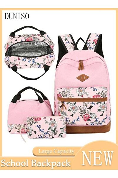 Generic DUNISO School Backpacks for Teen Girls 3 In 1 Set