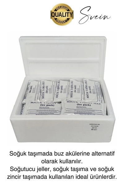 Svein 5 Adet 260 gr Soğutucu Jel Poşet Buz Aküsü Yolculuk Seyahat Yiyecek İçin Uygun Uzun Süre Dayanım