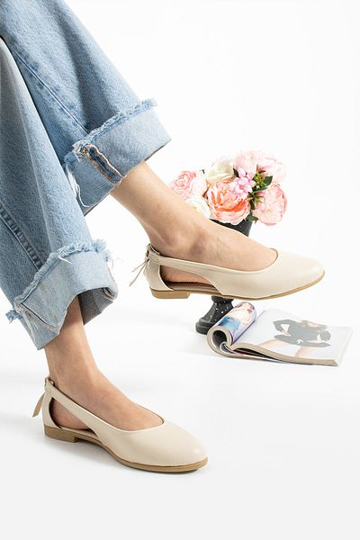 STOCON Women's Skin Side Open Ballerina Home and Outdoor Shoes Stc1100