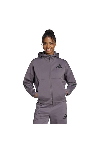 adidas W Z.N.E. Fz Tracksuit Top Gray Jd5985