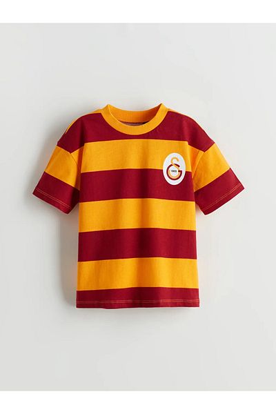 LC Waikiki Lcw Kids Yellow Red Printed Boys' T-Shirt