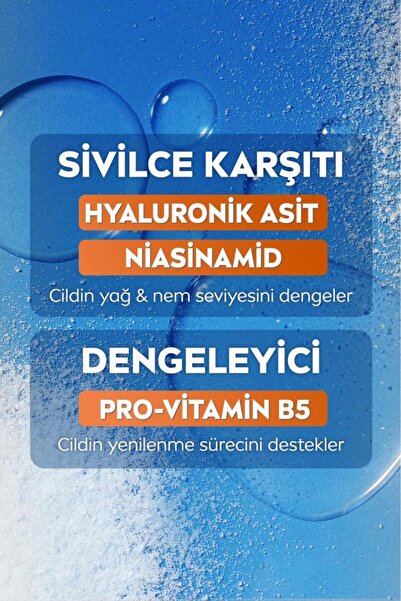 NIVEA Derma Skin Clear Dengeleyici ve Sivilce Karşıtı Serum 30ml, Niasinamid, Hyaluronik Asit, Yağlı Cilt