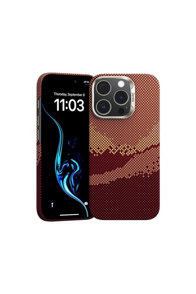 Benks iPhone 16 Pro Uyumlu Kılıf Magsafe Şarj Özellikli Benks GoldenTide Armo...