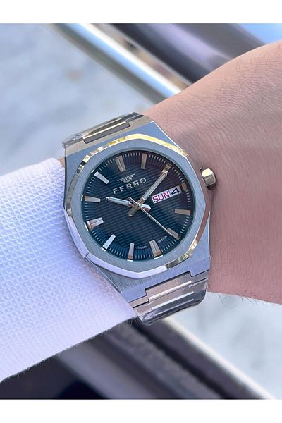 FERRO Itrian Design Men's Watch, 3 Atm as a Fiancé and Groom Efm40136-A2