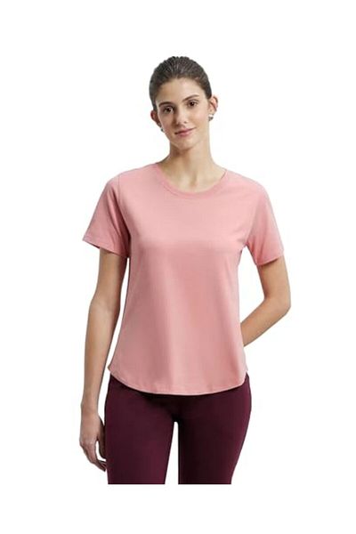 JOCKEY Atheisure-Womens T-Shirts AW88-0105-BRANDED APROCOT