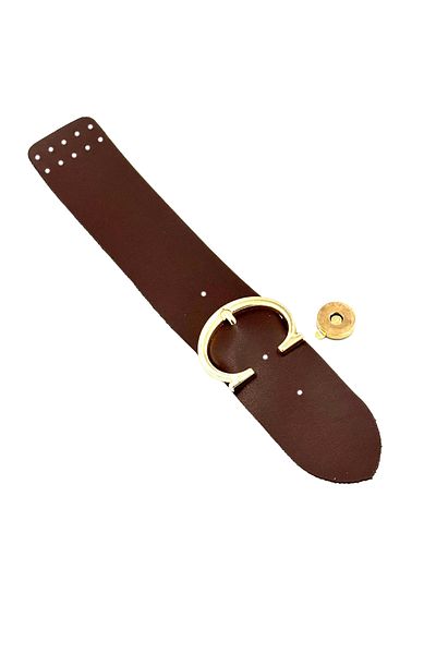 Lady Moss Buckle Gold Cover Shoes