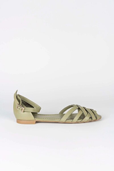 CUCA Casual Women's Sandals - Genuine Leather and Cross Detail