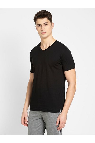 JOCKEY V-Neck T-Shirt 24X7 2726-0105-BLACK
