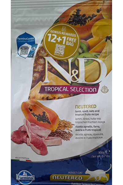 N&D Tropical Selection Kuzu etli Kısır Kedi Maması 300 Gr
