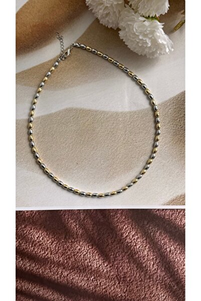 KAD COLLECTION قلادة مزدوجة اللون الحد الأدنى