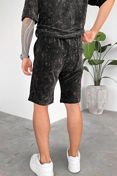 HAFKAGİYİM Темно-сині шорти з тонким батиком Relaxed