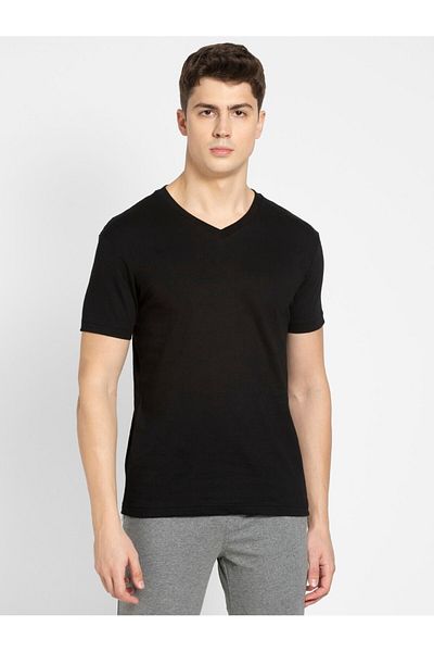 JOCKEY V-Neck T-Shirt 24X7 2726-0105-BLACK