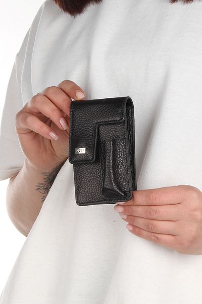 Fiyaka Genuine Leather Cigarette Cologne - Black (Ar-005)