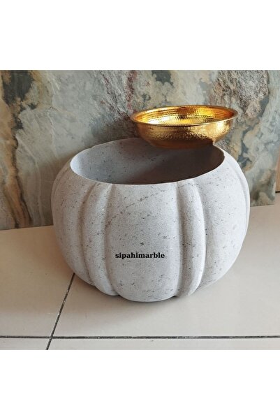 SİPAHİMARBLE Antrasit Kavuk Model Mini Kurna