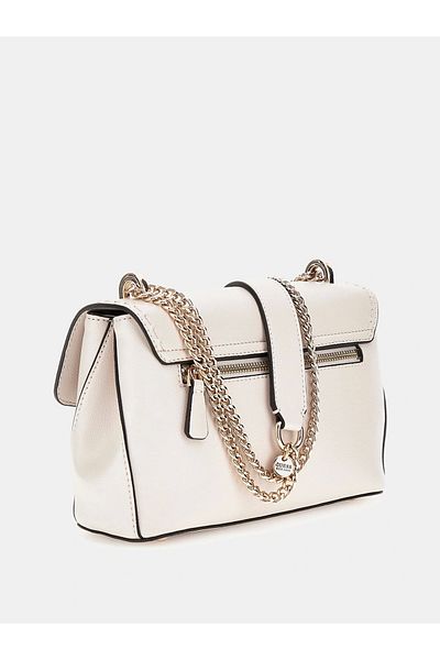 Guess Nastra Convertible Xbody Flap Women's White Crossbody Bag Hwbg9637210-Off